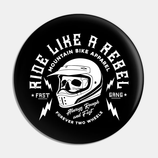 Ride like a Rebel Pin by ZOO RYDE