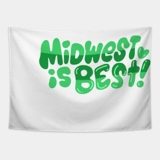 Midwest is Best! (green!) Tapestry