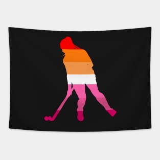 Field Hockey: Lesbian Pride Tapestry