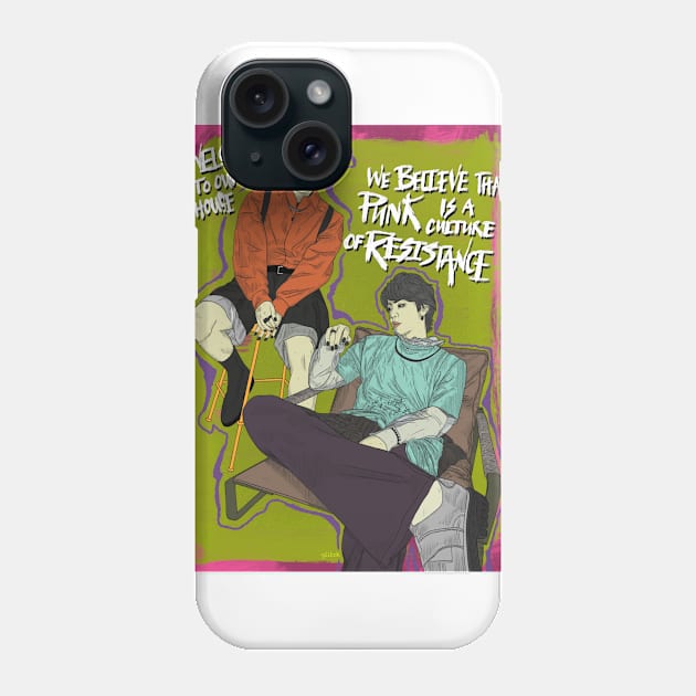 punk namjin Phone Case by gltiched