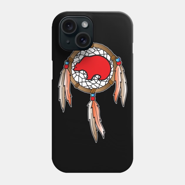 Big Bear Dream Catcher Phone Case by OrneryDevilDesign