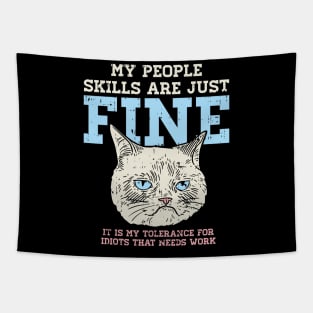 Funny Sarcastic T Shirts I Idiot Tapestry