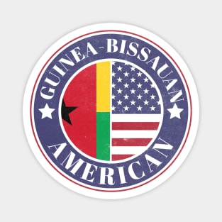 Proud Guinea-Bissauan-American Badge - Guinea-Bissau Flag Magnet