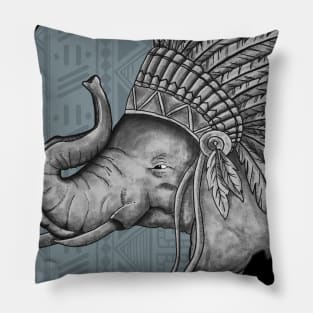 Elephant Indian Pillow