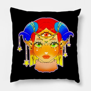 Third eye girl Pillow