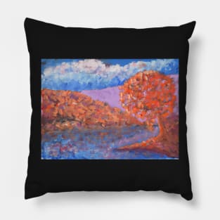 Rivers Edge - Shades of Red Pillow