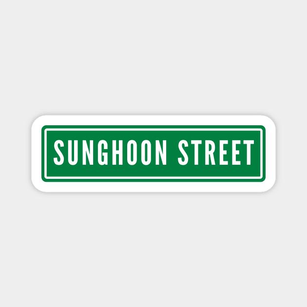 Sunghoon Street Sign ENHYPEN Magnet by wennstore