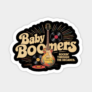 "Groovy Melodies: Baby Boomers' Musical Saga" Magnet