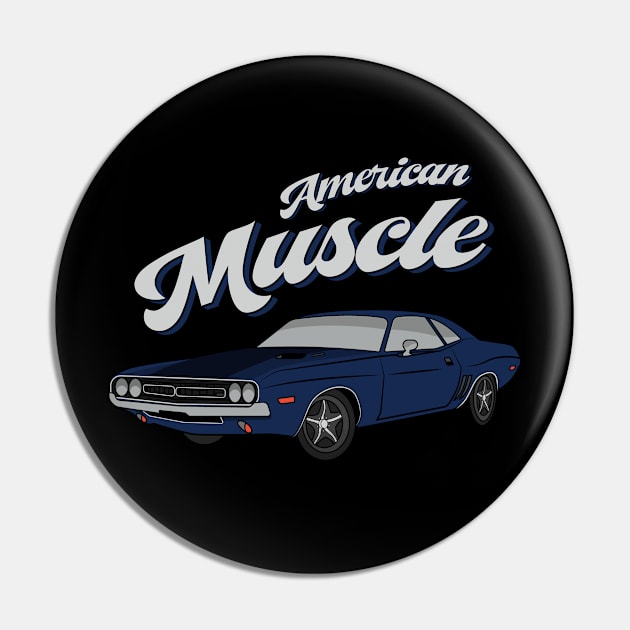 American Muscle Car 60s 70s Vintage Pin by MadeByBono