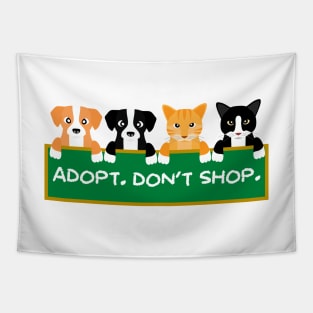 Adopt Don't Shop Tapestry