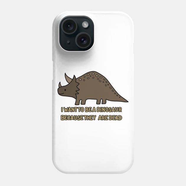 Dinosaur drawing Phone Case by valentinahramov