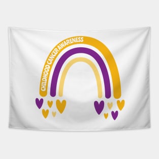 Childhood Cancer Awareness Rainbow Tapestry