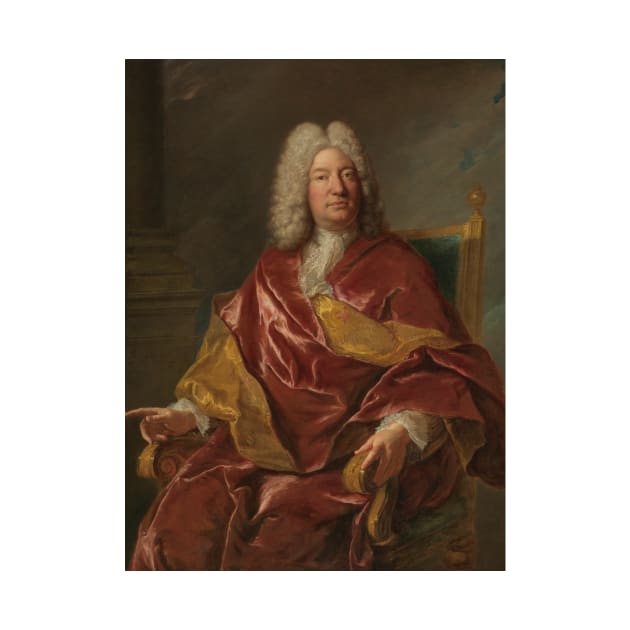 Portrait Of A Man by Jean-Francois de Troy by Classic Art Stall