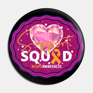 COPD Awareness Support Squad Candy Heart Edition Pin