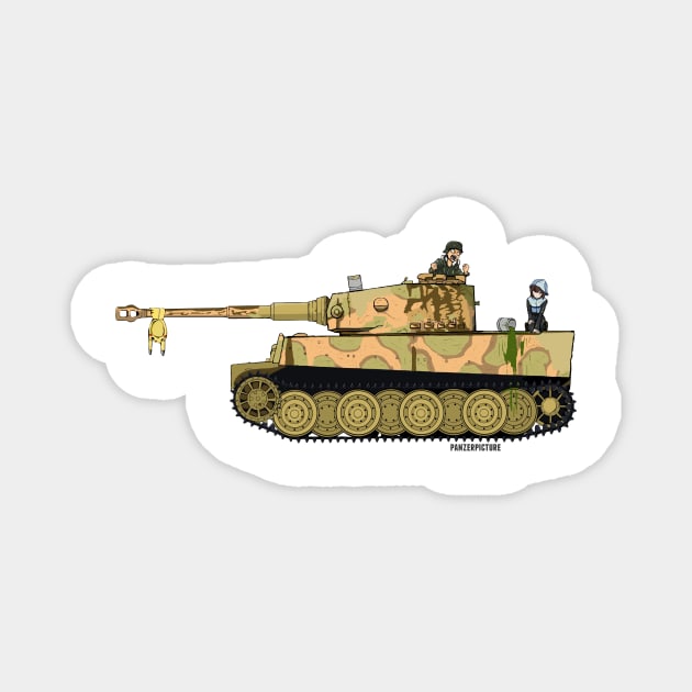 Panzerpicture Tiger I Vimoutiers Magnet by Panzerpicture