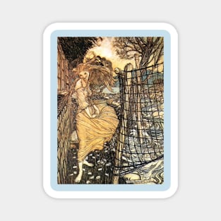 Undine Outside The Window - Arthur Rackham Magnet