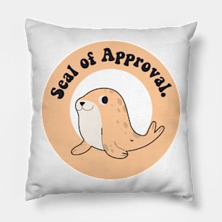 seal of approval Pillow