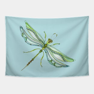 Deco Dragonfly Watercolor Tapestry