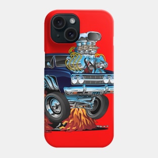 Classic Sixties Muscle Car Cartoon Phone Case