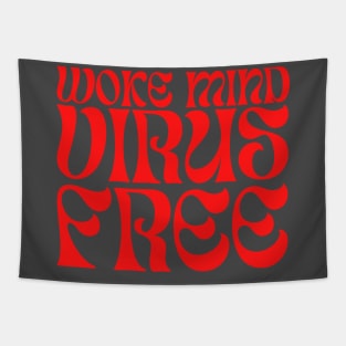 Woke Mind Virus Free Tapestry