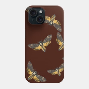 Death's Head Moths Crimson Phone Case