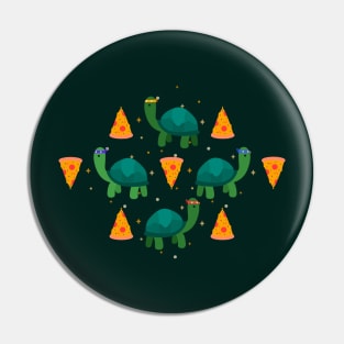 Turtles & Pizza Pin