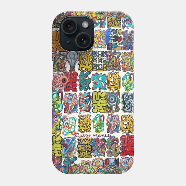 Graffitis graffitis 6 Phone Case by diegomanuel