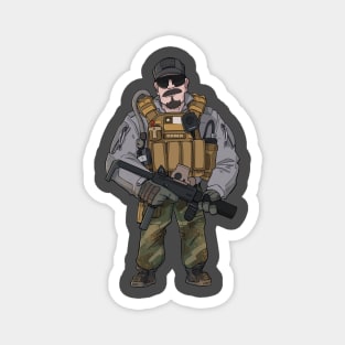 Tactical airsoft soldier Magnet