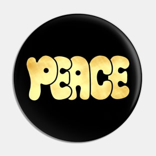 Peace gold Pin