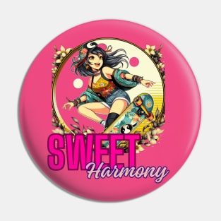 Kawaii, Anime Girl, Sweet Harmony Pin