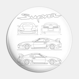 Toyota Supra MK IV blueprint stance Pin