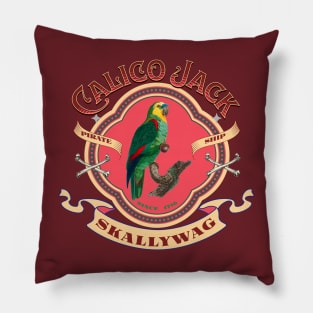 Calico Jack Parrot Skallyway Pillow