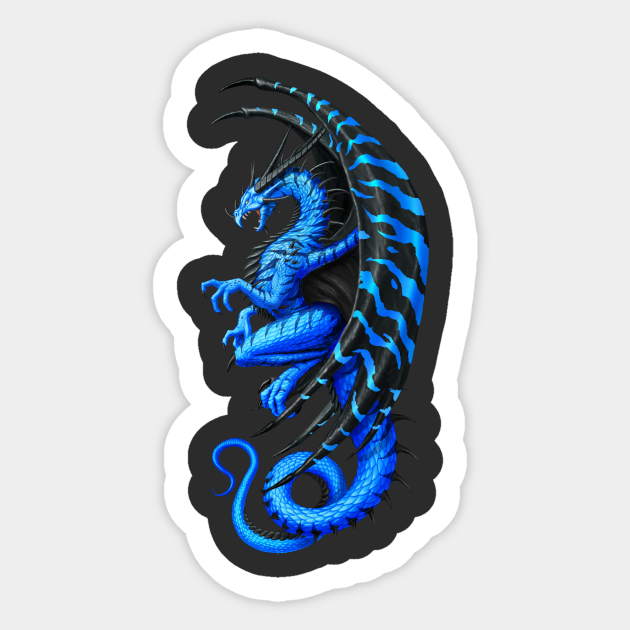 Master Dragon Blue - Dragon - Sticker