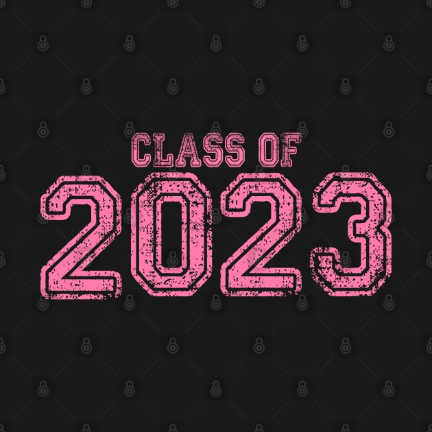 Varsity Pink Class of 2023 by Jitterfly