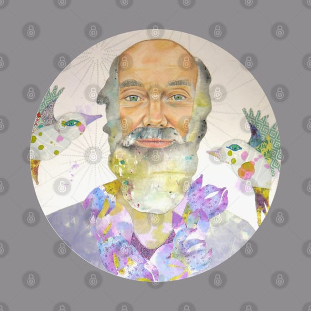 Ram Dass by karenpaytonart