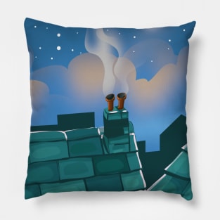 Rooftops Pillow