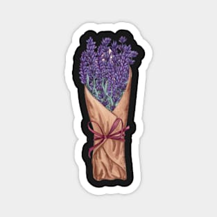 Lavender Bouquet For Flower Lover Magnet