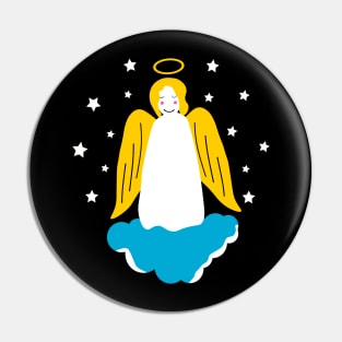 Angel on a cloud Pin