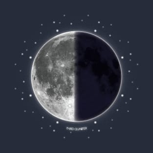 Third Quarter/ Half Moon - Moon Phases T-Shirt