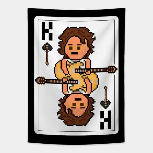 Pixelrockstars King of Spades Playing Card Tapestry