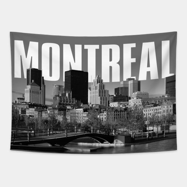 Montreal Cityscape Tapestry by PLAYDIGITAL2020