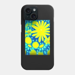 BRIGHT SUNNY LEMON YELLOW FLOWERS Phone Case