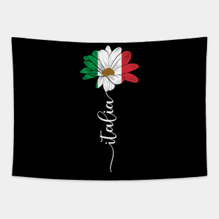 Vintage Italia Sunflower Flag Italia Lover Tapestry