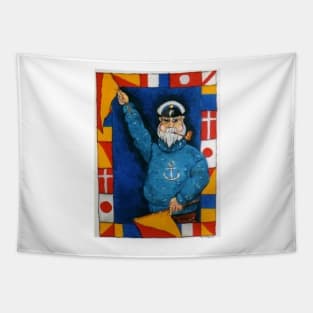 Flag waving Tapestry