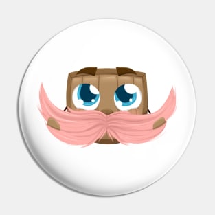 Pink Mustache Time Pin