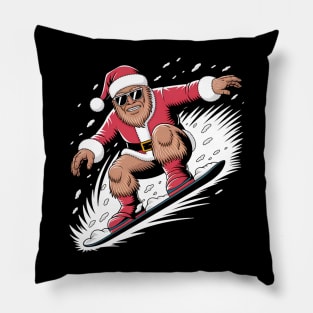Santa Bigfoot Sasquatch Christmas Xmas Mens Womens Kids Pillow