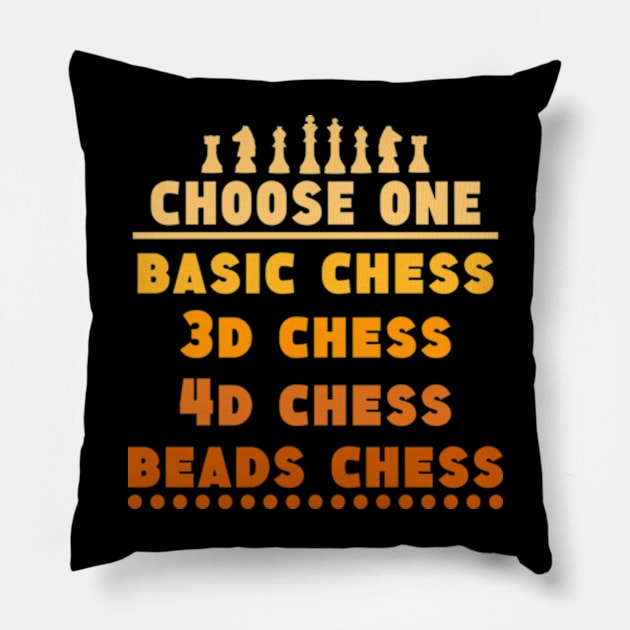 Choose One Type Of Chess Pillow by Worldengine