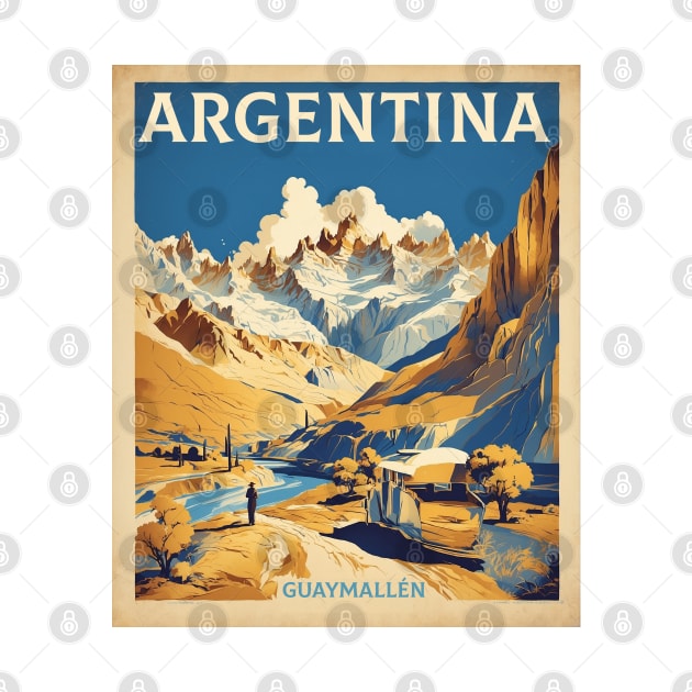 Guaymallen Argentina Vintage Tourism Poster by TravelersGems