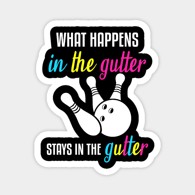 Funny Bowling Gutter Gift Magnet by JKFDesigns