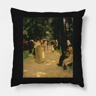 parrot avenue 1902 - Max Liebermann Pillow